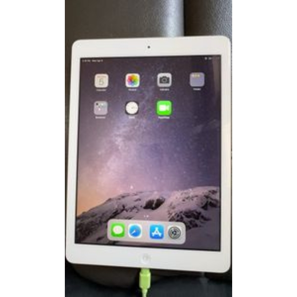  Apple iPad Air 1st Generation, model MD788LL/B, with 16GB storage and Wi-Fi connectivity. Runs iOS 