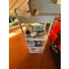 Image 1 : White metal cart with 4 shelves with all contents included, there is growing supplies and different 