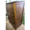 Image 2 : Art Deco Waterfall Chest of Drawers- Dovetailed Drawers & Brass Toned Hardware26"x18"x52"tall