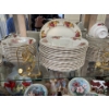 Image 4 :   vintage gold-gilded porcelain made in Japan. 
unique, abstract gold-pated brass stand is designed 