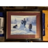 Image 1 : Framed art print titled "Winter Friends" by American artist Robert Duncan. Artist: Robert DuncanTit