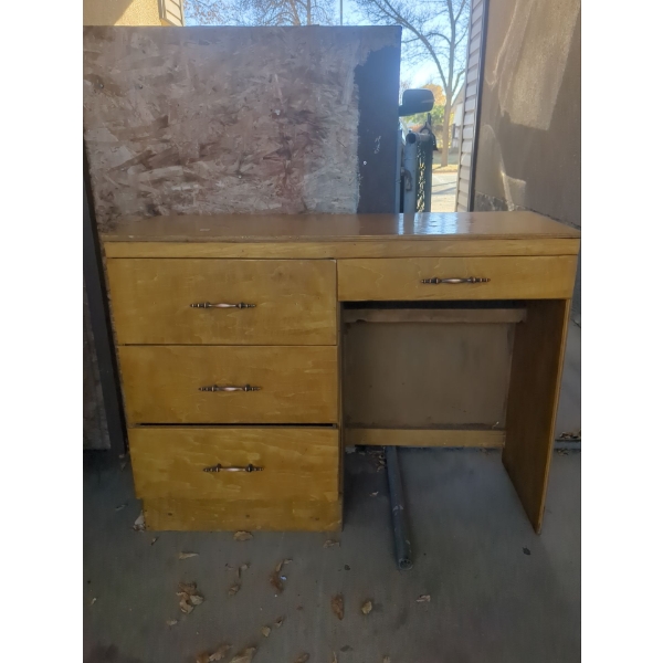 vintage desk all contents included