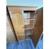 Image 2 : Two wooden cabinets or kitchen pantries, all contents included. Dimensions are 32 wide by 60 tall by