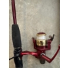 Image 2 : Camping axes, a splitter, regular ax, hatchet, and mantis Shakespeare fishing rod with mantis reel