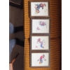 Image 3 : Four framed Norman Rockwell prints: "Mysterious Malady," "Downhill Daring," "Flying High," and "Adve