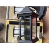 Image 2 : 2 brand new outdoor lanterns, a lot of pool cues, a vintage wash and iron board, and a full tote of 