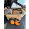 Image 2 : Box full of picture frames and a wooden carving and home decor