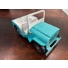 Image 2 : vintage 1960s Tonka Jeep Dispatcher toy, specifically the turquoise and white pressed steel model pr