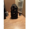 Image 5 : Stanley 1.5 gallon wet/dry vacuum cleaner and a dual-fan portable air circulator. Both items are ele