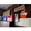 Image 2 :  Knitting supplies, multiple boxes, vintage suitcase. Unknown items inside.