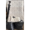 Image 1 : Full Size Mattress & Metal Bed Frame w/Castors  Comes with Mattress Pad & Sheets & Pillows  (Double 