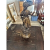 Image 5 :  bronze figurine representing a young woman in a rustic or rural setting, characteristic of late 19t