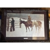 Image 5 : framed print titled "Fall of the Cowboy". 
Artwork: The image is a print of "Fall of the Cowboy" by 