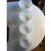 Image 1 : These are vintage Fire-King white milk glass swirl mixing bowls from Anchor Hocking. These popular c