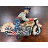 Image 5 :  vintage tin lithograph "Tricky Police" motorcycle toy, likely produced by Louis Marx & Co. in the l