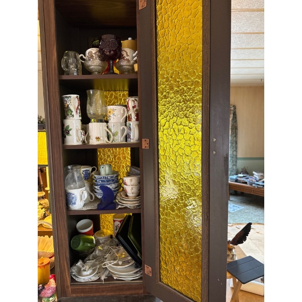 all contents inside cabinet.