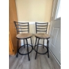 Image 1 : Two nice kitchen stools. Seat height is 24 inches. Total height is 36 inches