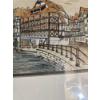 Image 3 : framed artwork is a signed lithograph by artist Maurice Legendre depicting the "Maison des Tanneurs"