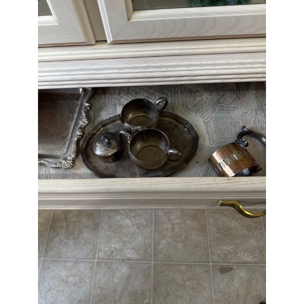 All contents in bottom of cabnet