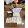 Image 1 : genuine Jade Okanagan, Falls, earrings and necklace and genuine, pearl necklace and earrings and bla