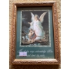 Image 1 : Print of a well-known painting, commonly referred to as "Guardian Angel on the Perilous Bridge" or "