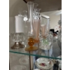 Image 2 :   vintage gold-gilded porcelain made in Japan. 
unique, abstract gold-pated brass stand is designed 