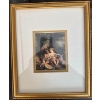 Image 1 : framed print titled "Music" or "Allegory of Music," originally painted by the 18th-century Swiss neo