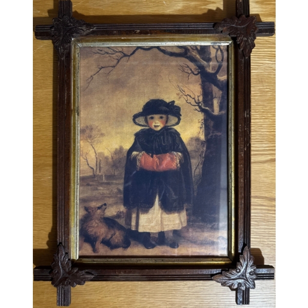  framed art print of the painting "Lady Caroline Scott as Winter" by Sir Joshua Reynolds. 