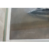 Image 5 :  framed decorative painting featuring a floral arrangement with blue flowers, likely anemones, arran