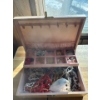 Image 1 : Jewelry box, all contents included. Costume jewelry mostly. 11 wide by eight deep by three and a hal