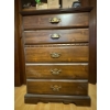 Image 3 : wooden dresser 34 1/2 x 18 wide and a half wide by 48 inches high contents included