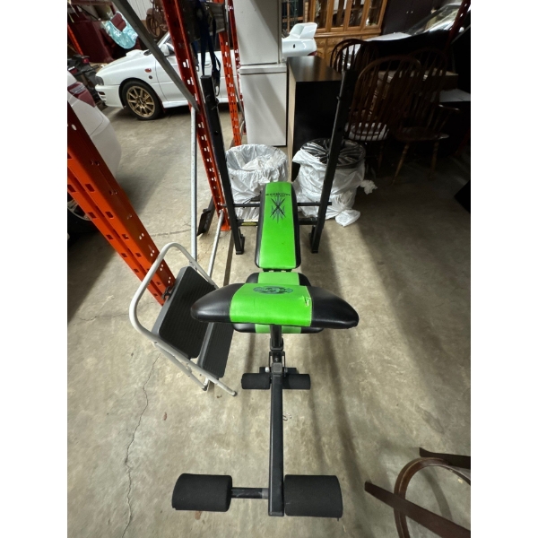 Bench press exercise rack.