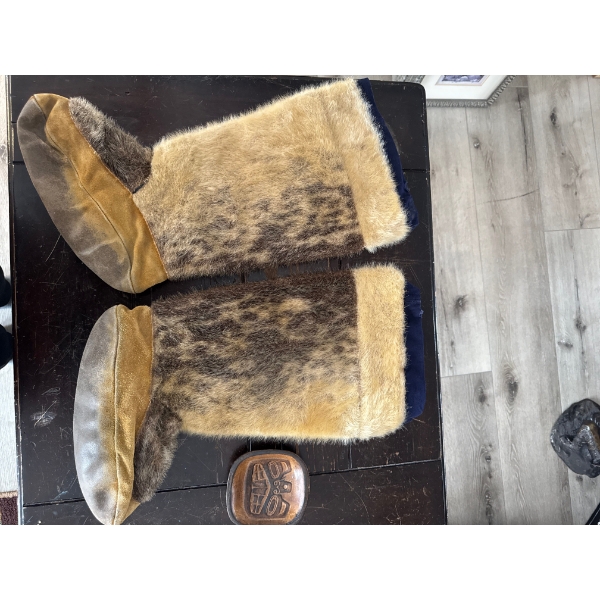  Inuit kamiks (also known as mukluks), traditional soft boots made from seal skin designed for extre