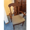 Image 10 :  dining table set is a traditional style furniture piece featuring a rich  solid cherry  and elegant