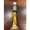 Image 2 : decorative replica of a 1920s Atlantic "White Flash Plus" gasoline pump, often sold as a novelty dec