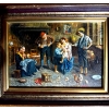 Image 1 :  artwork is a 19th-century oil painting by Italian artist Eugenio Zampighi (1859-1944), often depict