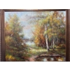 Image 3 : oil on canvas landscape painting by Toon Koster featuring a tree in a textured, impasto style. Arti
