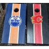Image 1 : Edmonton Oilers & Calgary Flame Battle it Out-Cornhole Boards to Share