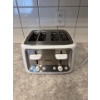 Image 1 :  Toastmaster 4 Slice Toaster in white and stainless steel.