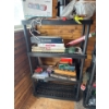 Image 1 :  black plastic ventilated storage shelving unit 