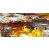 Image 4 : oil on canvas landscape painting by Toon Koster featuring a tree in a textured, impasto style. Arti