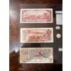 Image 2 :  vintage Canadian two-dollar banknotes featuring Queen Elizabeth II. 
Banknotes: The notes belong to