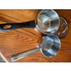Image 2 : Two stainless steel pots, one set of 10 small Bake King burner guards, one set of 6 large Bake King 