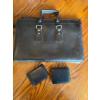 Image 1 : Two leather briefcases and two men's leather wallets