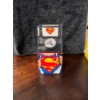 Image 1 :  2013 Superman 75th Anniversary $20 fine silver coin produced by the Royal Canadian Mint. 
Purity & 