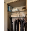 Image 1 : HP DeskJet 3752 wireless printer with original box, plus assorted clothing, hangers, and miscellaneo
