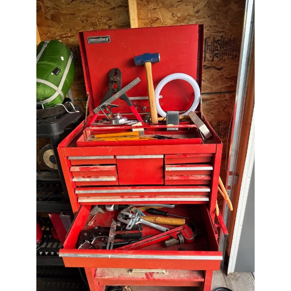 International tool chest full of tools