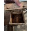 Image 4 : Several assorted wooden boxes, some with hinges and hooks. One box features partial labeling for Gil