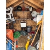 Image 6 : Shed all contents included, including all hand tools in the left side, and walker and lawnmower.