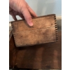 Image 2 : Several assorted wooden boxes, some with hinges and hooks. One box features partial labeling for Gil